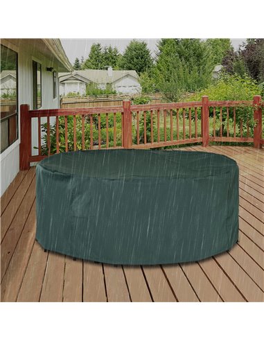 Outsunny Garden  Patio Large Furniture Set Round Cover 600D Oxford Waterproof Φ193 x 80H cm 84B-352