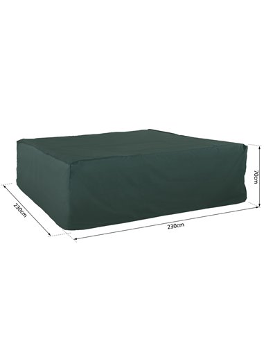 Outsunny Patio Furniture Set Cover Large, 600D Oxford Square Waterproof, 230L x 230W x 70H cm 84B-351