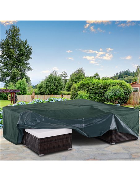 Outsunny Patio Furniture Set Cover Large, 600D Oxford Square Waterproof, 230L x 230W x 70H cm 84B-351 - pic 53799 | FastDaddyshop