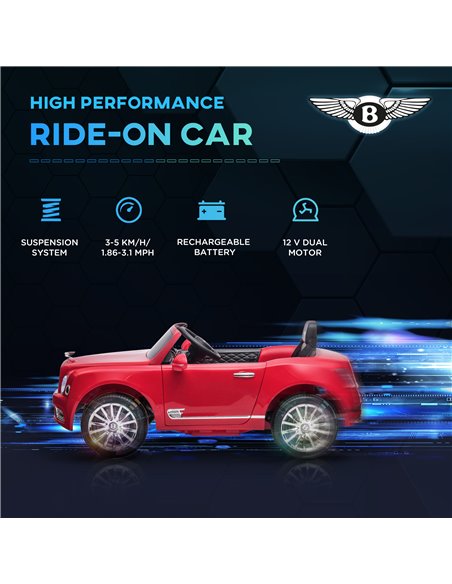 HOMCOM Kids Electric Ride On Car with Parent Remote, 12V Battery Powered Toy Car with Music Horn Lights MP3 Suspension Wheels fo - pic 5380 | FastDaddyshop