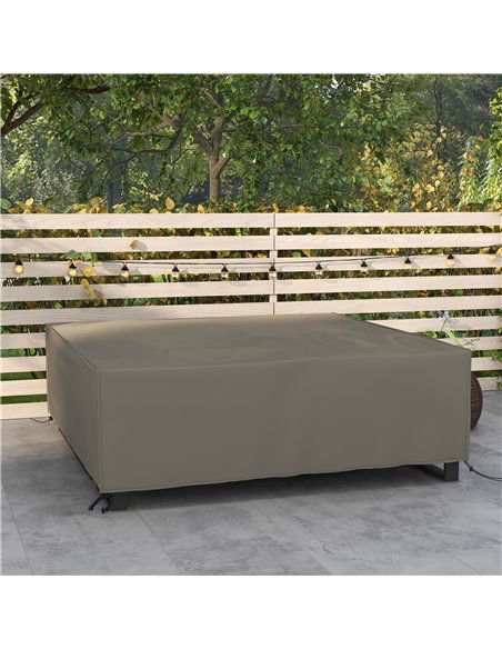 Outsunny Patio Furniture Set Cover Large Square, 600D Oxford, Grey 84B-351V00GY - pic 53839 | FastDaddyshop