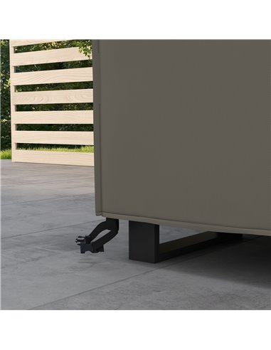 Outsunny Patio Furniture Set Cover Large Square, 600D Oxford Waterproof Protection, 230 x 230 x 70cm, Grey 84B-351V00GY