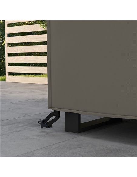 Outsunny Patio Furniture Set Cover Large Square, 600D Oxford Waterproof Protection, 230 x 230 x 70cm, Grey 84B-351V00GY - pic 53846 | FastDaddyshop