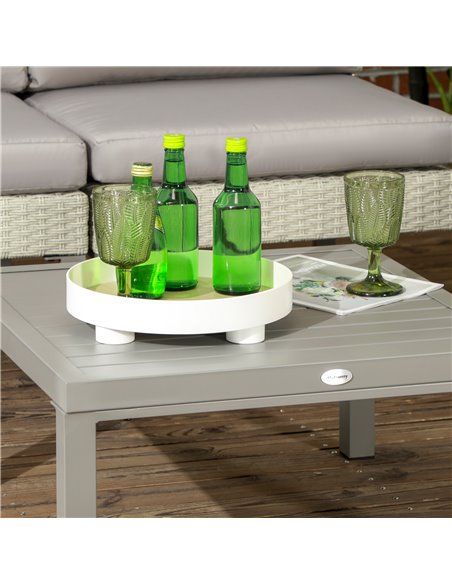 Outsunny 6 Pieces Patio Furniture Set with Sofa, Armchair, Stool, Metal Table, Cushions, for Outdoor, Light Grey 860-332V70LG - pic 53871 | FastDaddyshop