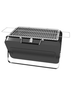 Outsunny Foldable Suitcase Design Mini Charcoal Barbecue Grill BBQ, Black 846-145V00BK