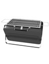 Outsunny Foldable Suitcase Design Mini Charcoal Barbecue Grill BBQ, Black 846-145V00BK