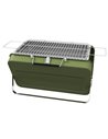 Outsunny Foldable Suitcase Design Mini Charcoal Barbecue Grill BBQ, Green 846-145V00GN