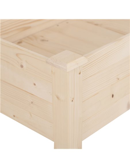 Outsunny Garden Wooden Planters,  Non-Woven Fabric, Rectangular Raised Bed,Fir Wood, Indoor/Outdoor, 122.5Lx56.5Wx76H cm 845-239 - pic 54071 | FastDaddyshop