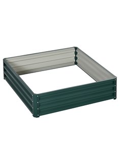Outsunny 120 x 120 x 30 cm Square Planter Box, Green 845-040V01GN