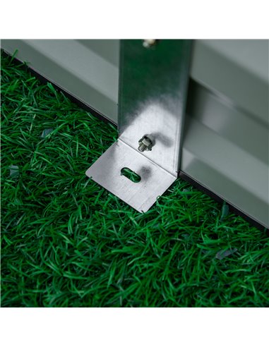 Outsunny Metal Raised Garden Bed Planter Box Outdoor Planters for Growing Flowers, Herbs, Grey, 241x90.5x30cm 845-518GY