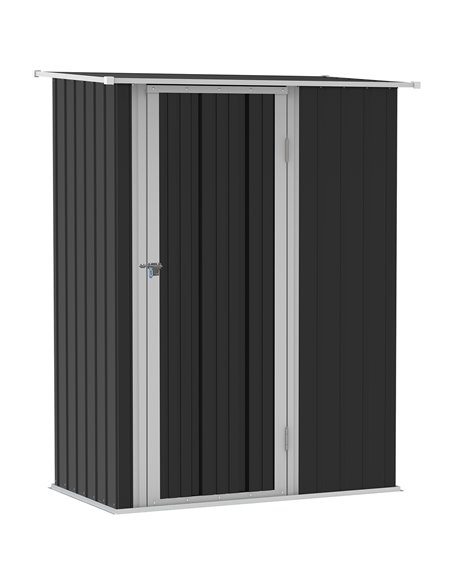 Outsunny Garden Storage Shed, Outdoor Tool Shed, Grey 845-328V01GY - pic 54360 | FastDaddyshop