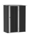 Outsunny Garden Storage Shed, Outdoor Tool Shed, Grey 845-328V01GY