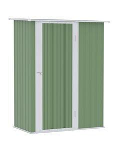 Outsunny Garden Storage Shed, Outdoor Tool Shed, Light Green 845-328V01YG
