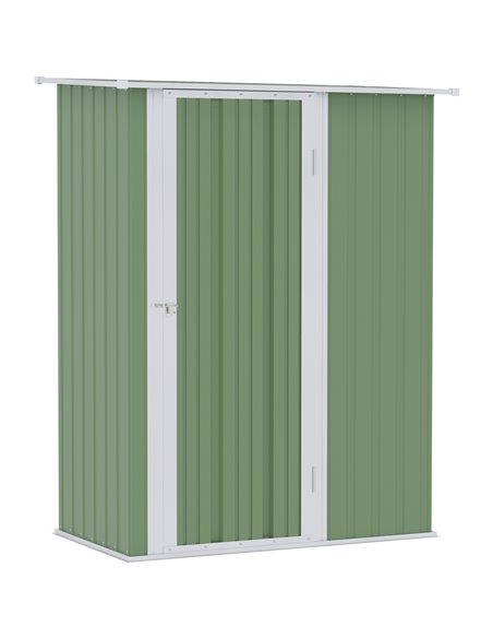 Outsunny Garden Storage Shed, Outdoor Tool Shed, Light Green 845-328V01YG - pic 54369 | FastDaddyshop
