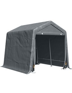 Outsunny Garden Storage Tent, Heavy Duty Bike Shed, Dark Grey 845-697V01CG