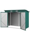 Outsunny 8 x 4FT Galvanised Metal Garden Storage Shed, Green 84H-118V00GN