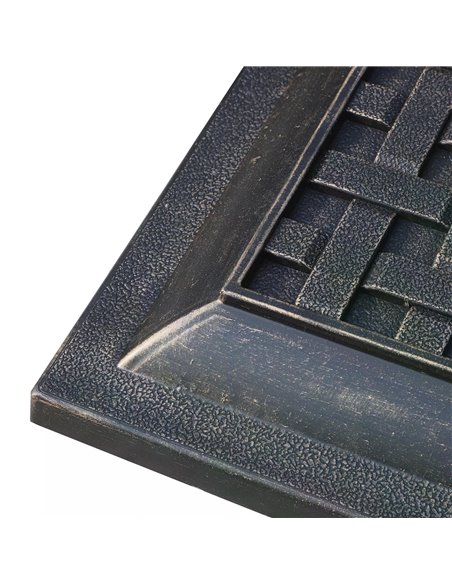 Outsunny 44 cm Square Garden Parasol Stand-Bronze Resin 01-0415 - pic 54528 | FastDaddyshop