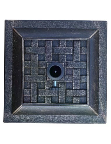Outsunny 44 cm Square Garden Parasol Stand-Bronze Resin 01-0415