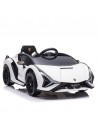 Homcom 3+ Kids Electric Car 12V Lamborghini SIAN with Parental Remote Control, Lights, MP3, White