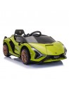 Homcom 3+ Kids Electric Car 12V Lamborghini SIAN with Parental Remote Control, Lights, MP3, Green