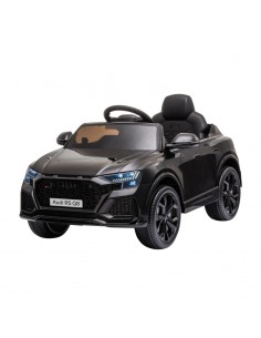 Homcom 3+ Kids Electric Car 6V Audi RS Q8 with Parental Remote Control, Music, Lights, USB, MP3, Bluetooth, Black