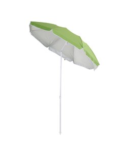 Outsunny 1.7m x 2m Tilted Steel Frame Beach Parasol Green 84D-069GN