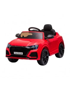 Homcom 3+ Kids Electric Car 6V Audi RS Q8 with Parental Remote Control, Music, Lights, USB, MP3, Bluetooth, Red