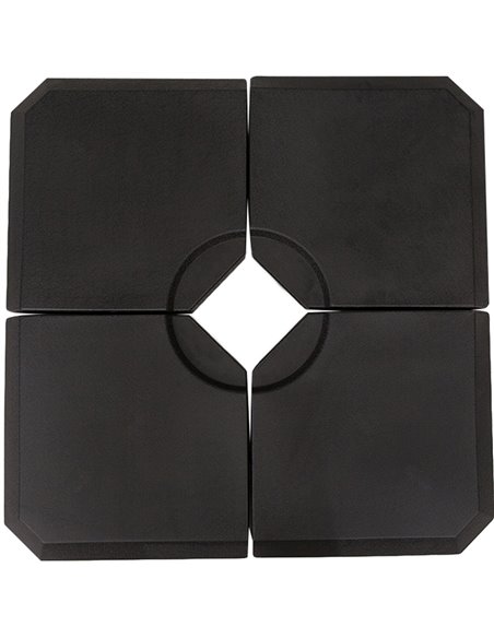 Outsunny HD Polyethylene Sand or Water Fillable Parasol Base Black 84D-070 - pic 54603 | FastDaddyshop
