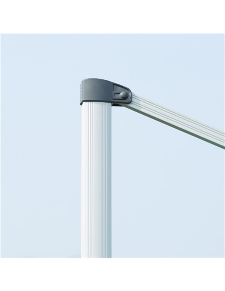 Outsunny 3m Cantilever Roma Parasol Aluminium Frame 360 Rotation Hanging Parasol with/ Cross Base White 84D-086WT - pic 54629 | FastDaddyshop