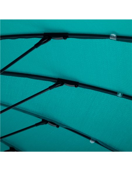 Outsunny 3(m) Cantilever Shanghai Parasol Garden Hanging Banana Sun Umbrella with Crank Handle, 18 Sturdy Ribs and Cross Base, T - pic 54682 | FastDaddyshop