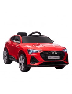 Homcom 3+ Audi E-tron Licensed Kids Electric Car 12V with Parental Remote, Lights, Suspension Wheels, Red
