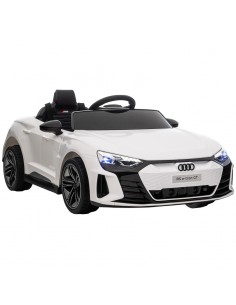 Homcom 3+ Audi Licensed Kids Electric Car 12V with Parental Remote Control, Lights, Music, White