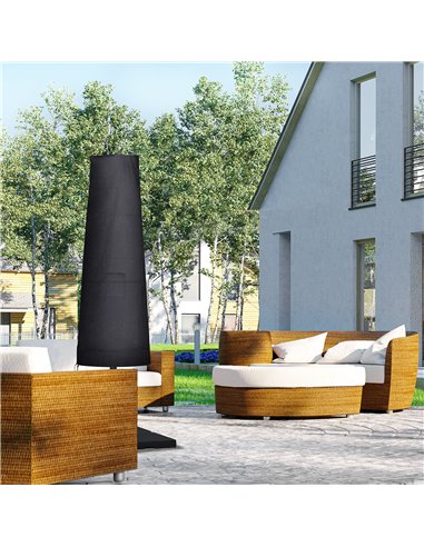 Outsunny Garden Waterproof Parasol Cantilever Cover, Black 84C-098V00BK
