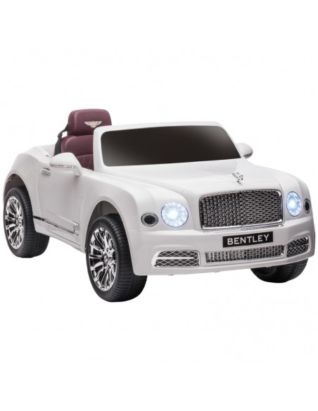 Homcom 3+ Kids Electric Ride On Car 12V with Parent Remote, Lights, MP3, White - pic 5484 | FastDaddyshop