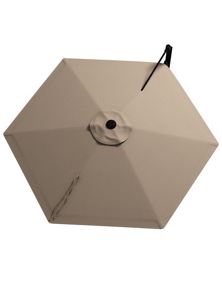 Outsunny Wall Mounted Parasol, Hand to Push Outdoor Patio Umbrella with 180 Degree Rotatable Canopy for Porch, Deck, Garden, 250 - pic 54872 | FastDaddyshop