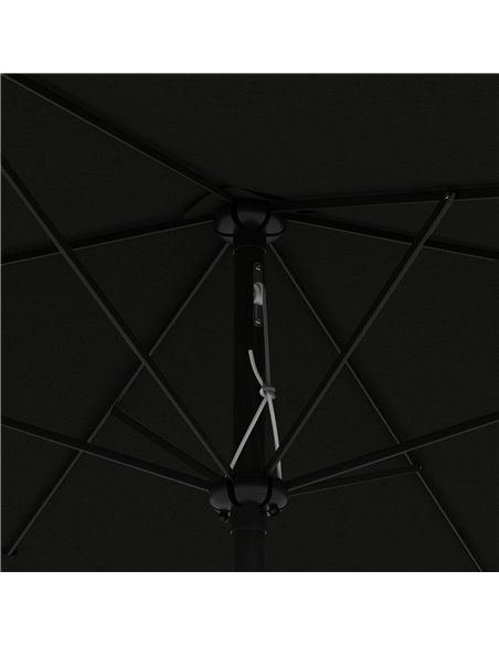 Outsunny 2 x 3(m) Garden Parasol Umbrella, Rectangular Outdoor Market Umbrella Sun Shade with Crank & Push Button Tilt, 6 Ribs,  - pic 54890 | FastDaddyshop