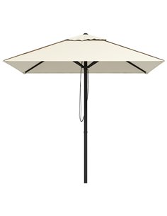 Outsunny Garden Market Parasol, Patio Umbrella with Vent, Beige 84D-301V00BG