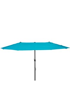 Outsunny 4.6m Double-Sided Patio Parasol Sun Umbrella-Blue 84D-031V01NU