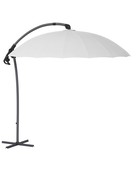 Outsunny Cantilever Parasol 2.7m with Sturdy Cross Base, Grey 84D-268V00GY - pic 54936 | FastDaddyshop