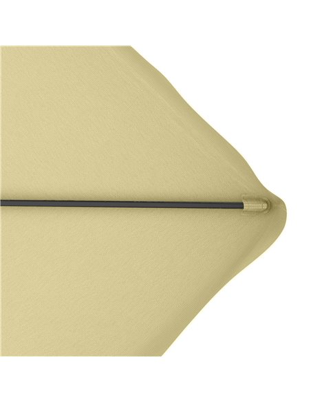 Outsunny 2.5m Square Double Top Garden Parasol Cantilever Umbrella with Ruffles, Beige 84D-267V00BG - pic 54980 | FastDaddyshop