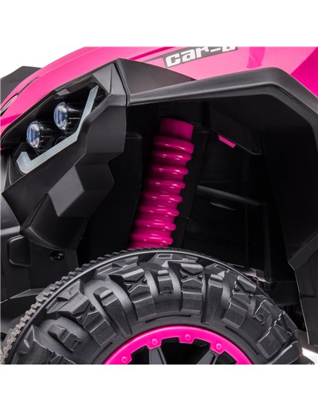 HOMCOM 12V Quad Bike with Forward Reverse Functions, Ride on Car ATV Toy with High/Low Speed, Slow Start, Suspension System, Hor - pic 5499 | FastDaddyshop