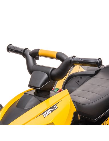 HOMCOM 12V Quad Bike with Forward Reverse Functions, Ride on Car ATV Toy with High/Low Speed, Slow Start, Suspension System, Hor