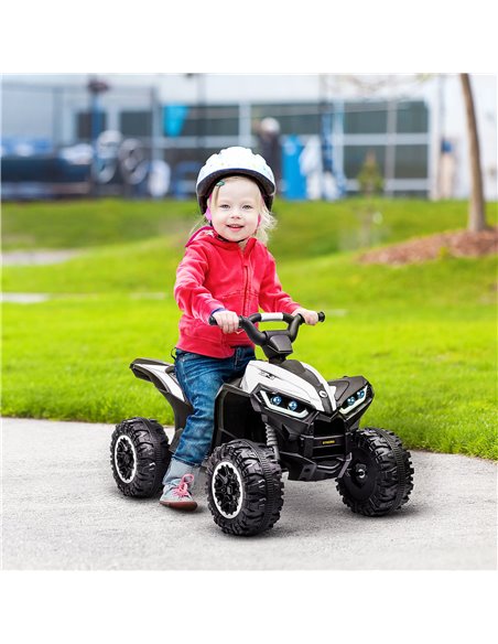 HOMCOM 12V Quad Bike with Forward Reverse Functions, Ride on Car ATV Toy with High/Low Speed, Slow Start, Suspension System, Hor - pic 5508 | FastDaddyshop