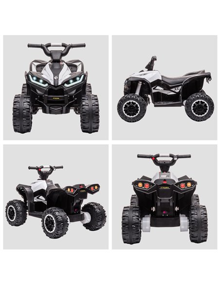 HOMCOM 12V Quad Bike with Forward Reverse Functions, Ride on Car ATV Toy with High/Low Speed, Slow Start, Suspension System, Hor - pic 5514 | FastDaddyshop