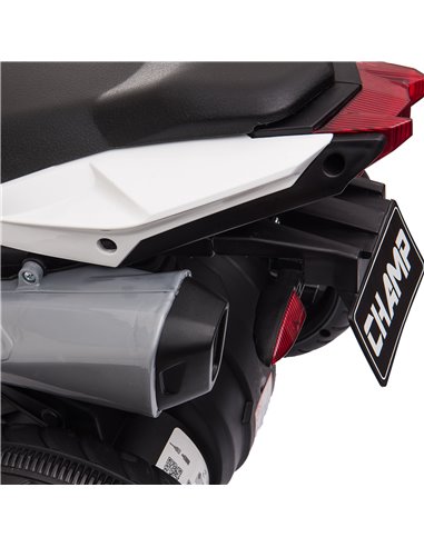 HOMCOM Kids 6V Battery Steel Enforced Motorcycle Ride On Trike Red