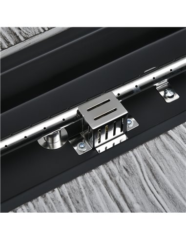 Outsunny 50,000 BTU Gas Fire Pit Table with Cover, Glass Screen and Glass Beads, Grey 842-345V70GY