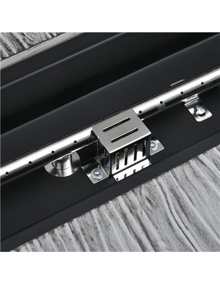 Outsunny 50,000 BTU Gas Fire Pit Table with Cover, Glass Screen and Glass Beads, Grey 842-345V70GY - pic 55304 | FastDaddyshop
