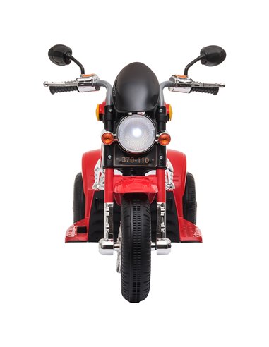 HOMCOM 6V Battery PP Kids Motorcycle Ride On Trike w/ Lights Music Horn 18 - 36 Months Red