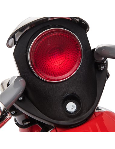 HOMCOM 6V Battery PP Kids Motorcycle Ride On Trike w/ Lights Music Horn 18 - 36 Months Red
