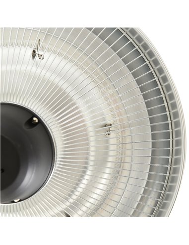 Outsunny 1500W Patio Heater Outdoor Ceiling Mounted Aluminium Halogen Electric Hanging  Heating Light Pull Switch Control 842-08